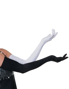 Guanti da ballo moderni lunghi per performance di danza jazz e <span class=keywords><strong>lirica</strong></span>, guanti a cinque dita per abiti da principessa, guanti da ballo per bambini - Product Image 2