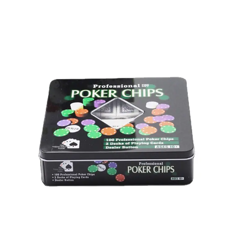 Iron box 4G chip 100 pieces pack of chip party leisure toy manufacturer direct selling chip set