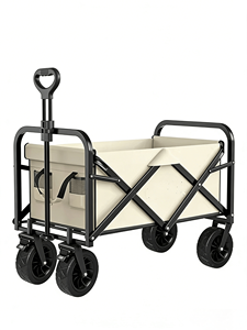 Chariot utilitaire pliable d'extérieur à quatre roues, robuste, portable, plateforme OEM, pour le shopping, le jardin, la <span class=keywords><strong>plage</strong></span>, les sports, le camping - Product Image 1