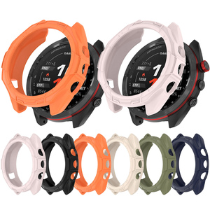 Étui de protection sport en caoutchouc pour Garmin Approach S70 42mm 47mm antichoc anti-rayures coque de pare-chocs mince étui <span class=keywords><strong>souple</strong></span> en TPU <span class=keywords><strong>lunette</strong></span> - Product Image 1