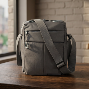Sacs à bandoulière et sacs messager unisexes de qualité supérieure, décontractés, simples, en nylon, avec fermeture à glissière, poignée réglable, durables - Product Image 2