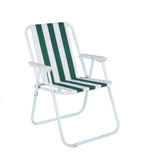 Chaise pliante d'extérieur Chaise en tissu Oxford Chaise <span class=keywords><strong>de</strong></span> camping portable Tabouret à ressort rayé - Product Image 2