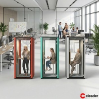 Pod Telepon Kantor, Bilik Telepon, Pod Privasi dengan Peredam Kebisingan 28-35dB, Pod Senyap untuk Panggilan Video Pribadi dan Workstation Modern