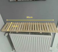 Ventes d'usine Étagère de couverture supérieure de radiateur moderne Étagère de couverture de radiateur en bois étroit en bois massif pour entrée