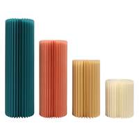 Présentoir pliable en papier RHD, colonnes cylindriques, socle, support à gâteaux, support à fleurs, pilier romain, table à desserts pour mariage, fête, maison