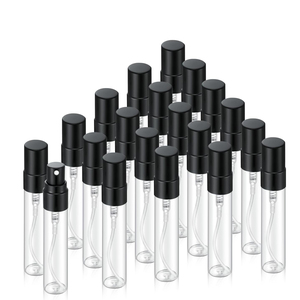 Refillable Clear Transparent 2ml/3ml/5ml/10ml Glass <b>Perfume</b> Tester <b>Sample</b> Spray <b>Bottle</b> Screen Printed Pump Sprayer Square - Product Image 1