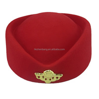Sombrero Fedora de Peluche Personalizado para Azafata, Estilo Casual de Negocios, Unisex, Ajustable, para Todas las Temporadas, con Impresión en Relieve/Digital