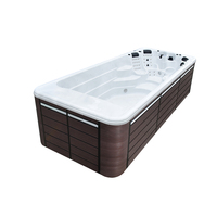 Fauteuil de massage à remous moderne autoportant en acrylique avec commande informatique, garantie 3 ans, pour appartement, piscine, extérieur, avec drain