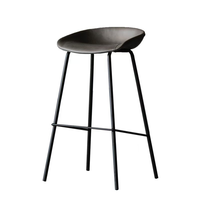 Chaise haute de bar en métal de fabrication industrielle, mobilier commercial, cadre en fer de luxe, style industriel européen moderne