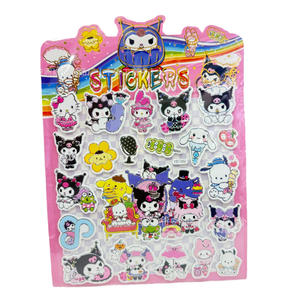 3D Holographic Cartoon Gilt Labubu Custom EVA Material Adhesive Stickers for <b>Kids</b> School Office KAKA Brand Gift & Craft - Product Image 4