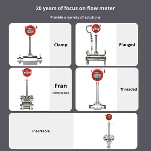 産業用デジタル液体流量計 ステンレス鋼ボルテックス流量計 DN15-DN300 ガス・空気・水・蒸気・流体 8-50m3/H ODM - Product Image 5