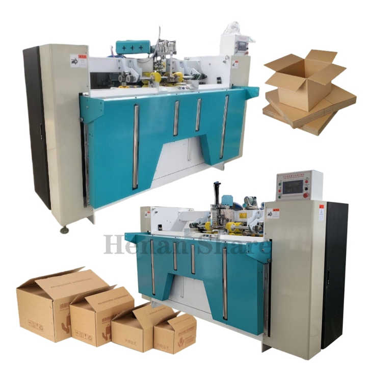 High-Speed Semi-Automatic Corrugated Carton Box Stitcher Machine ...
