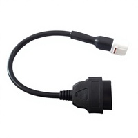 Testeur de batterie 4 broches OBD 2 avec table de codes d'erreur pour scanner moto 12V/24V avec affichage LED
