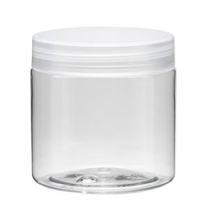 Contenants en PET PCR, transparents givrés, ronds, vides, recyclés, à large ouverture, 8 oz, 6 oz, pot en plastique à double paroi - Product Image 1