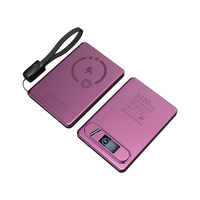 Batterie externe magnétique sans fil 3 en 1 5000mAh 10000mAh avec écran TFT