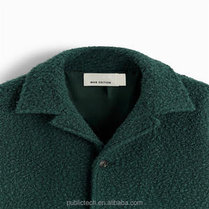 OEM Collared Warm Winter Button Closure 100% Cotton <b>Sherpa</b> <b>Men's</b> Spring <b>Jacket</b> - Product Image 6