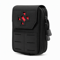 Pochette de premiers secours extérieure en nylon 1000D, organiseur médical pour camping et randonnée, compatible MOLLE, fixation ceinture, gilet, sac à dos