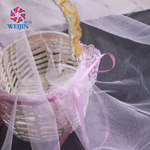 Sconto di fabbrica 30D poliestere glitter Taraxacum maglia ricamata abito da sposa alla moda fondo ricamato