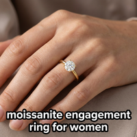 Bague de fiançailles simple en argent sterling 925 avec moissanite VVS1, bague de mariage pour femme, bijoux d'anniversaire de mariage