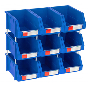Công Nghiệp Kho <span class=keywords><strong>Stackable</strong></span> Nhựa Phần Cứng Kệ Lưu Trữ Phụ Tùng Thùng Cho Nhà Để Xe Thủ Công Lưu Trữ Trong Cửa Hàng Bán Lẻ Nhà Để Xe - Product Image 5