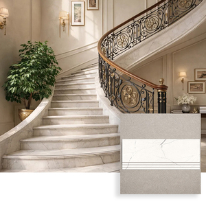 Foshan - Oferta Especial: Azulejos de Porcelanato para Escaleras de 470x1200mm, para Escaleras de Villas y Uso en Pisos de Apartamentos - Product Image 1