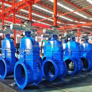 Válvula de Gaveta Resiliente com Assento de Ferro Dúctil Flangeado BS5163, Válvula de Gaveta Elétrica de 2 Polegadas, Preço - Product Image 1