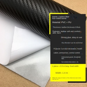 Pannello Interno per Auto in EVA Adesivo, Altamente Elastico, Resistente all'Abrasione, per Porte e Console Centrale, Colonne A e B - Product Image 3