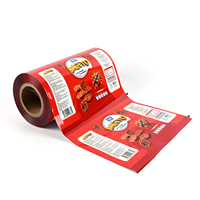 Rouleau de film plastique pour emballage alimentaire OPP/VMPET/CPP à impression personnalisée de qualité alimentaire Film plastique laminé thermoscellé pour collation