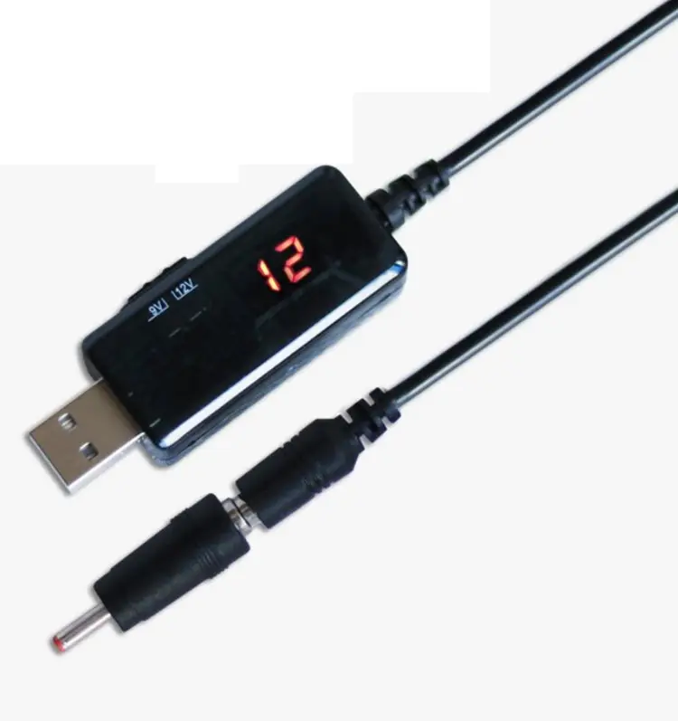 USB Boost Cable Converter DC 5V to 9V 12V USB Step-up Transformer Power Supply Charger Adapter