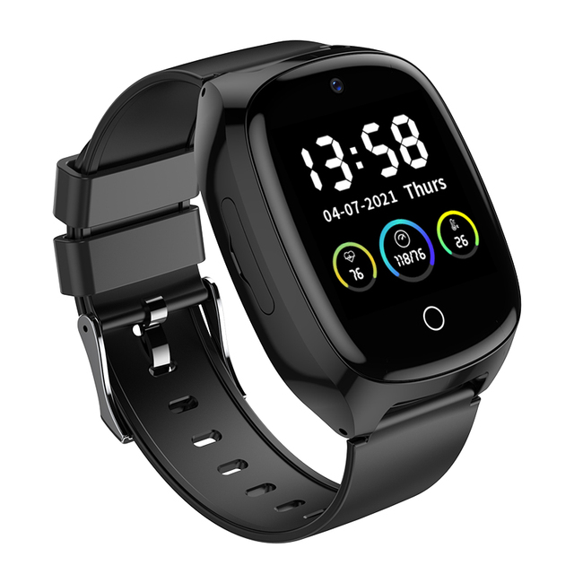 4G SOS Communication Device Health Medical Fall Alert Smart Watch for Seniors & Elderly GPS Monitoring