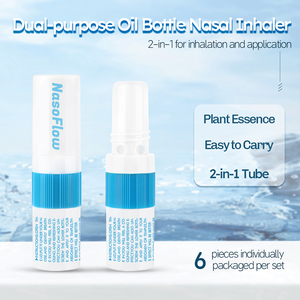OEM Huile Essentielle d'Eucalyptus et de Menthol Aromathérapie Arrêt du Tabac Bien-être Herbal 2 en 1 Inhalateur Nasal Bâton Énergisant <span class=keywords><strong>pour</strong></span> la Congestion - Product Image 5
