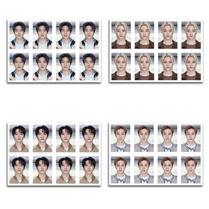 KPOP <span class=keywords><strong>per</strong></span> bambini randagi 1 pollice passaporto <span class=keywords><strong>foto</strong></span> carta d'identità carta d'identità carta fotografica Felix Hyunjin Seungmin leewknow fan regalo L262 - Product Image 2