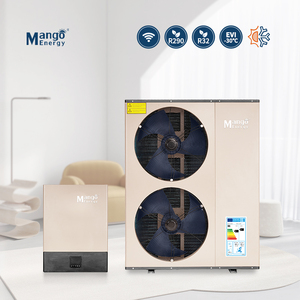 ปั๊มความร้อนแบบแยกส่วน EVI -30C สำหรับทำน้ำร้อน พร้อม Wifi ขนาด 15 กิโลวัตต์  แบบตั้งพื้น  วัสดุแผ่นเหล็กชุบสังกะสี  380V  ใช้สารทำความเย็น R-32  ปั๊มความร้อนน้ำ-อากาศ - Product Image 5