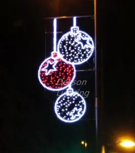 Lampu dekorasi jalan Led cahaya tiang Natal