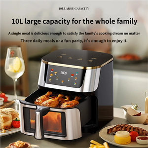 <span class=keywords><strong>Freidora</strong></span> de <span class=keywords><strong>Aire</strong></span> Eléctrica Moderna de 12L sin Aceite con Pantalla LCD, Multifunción, Fácil de Limpiar, para Uso Doméstico, en Stock - Product Image 6