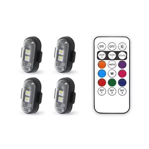 Đèn <span class=keywords><strong>LED</strong></span> nhấp nháy không dây 8 màu đèn cảnh báo khẩn cấp chống va chạm với điều khiển từ xa cho máy bay xe máy - Product Image 1