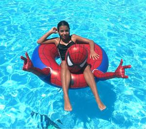 Summer Party Beach Lounge Raft Spider Tube <strong>Spiderman</strong> Water Swimming Floating <strong>Ring</strong> for Kids Adults - Product Image 4