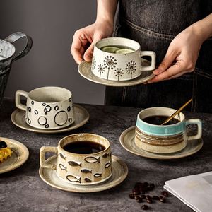 Juego de Taza y Platillo de Cerámica Vintage con Diseño Creativo y de Alto Valor Estético para Uso en Oficina - Product Image 3