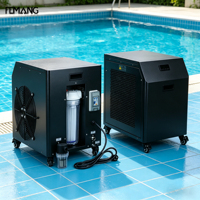 Enfriador Profesional para Baños de Hielo con R410A, Control Remoto, Operación Automática, Control Digital de Calefacción para la Reparación Corporal de Atletas