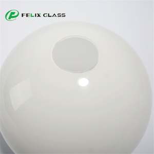 Cúpula de Vidrio Blanco Ópalo de Tamaño Personalizado, Pantalla de Vidrio para Lámpara de Araña o Colgante - Product Image 5