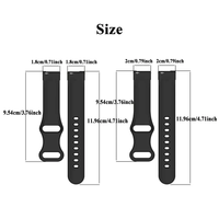 Tali Jam Tangan Pintar Silikon 18mm 20mm Desain Sport Loop Pengganti Gesper Pin untuk Garmin Forerunner Seri 12 Warna