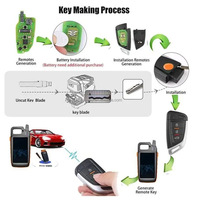 Nouvelle clé télécommande VVDI XSKF01EN, clé de voiture télécommandée, clé intelligente universelle, clé télécommande intelligente VVDI, outil de clé VVDI