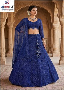 Lehenga Choli en soie pour femme Ajmera, tenue traditionnelle pour mariage et fêtes, longueur au sol, tenue ethnique de créateur pour femmes - Product Image 2