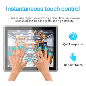 10.<span class=keywords><strong>4</strong></span> 12.1 15 17 19 인치 IP65 PCAP Ipc 팬리스 J4125 I5 I7 리눅스 윈도우 컴퓨터 원터치 스크린 산업용 패널 PC - Product Image 4