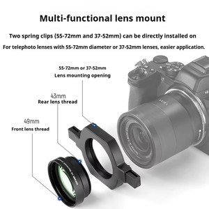 Objectif macro HD <span class=keywords><strong>NEEWER</strong></span> LS-40 43 mm, 5-15 cm, filetage de filtre 49 mm, monture à verrouillage rapide, 3 éléments, 3 groupes - Product Image 4
