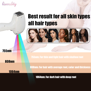 Appareil d'épilation à triple longueur d'onde 4000W, système de refroidissement vertical à glace 808 nm, indolore, résultats durables, épilateur pour salon - Product Image 2