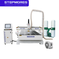 Routeur CNC 4 axes haute précision avec PLC, machine de gravure simple, fraisage 2D 3D, table à vide pour la fabrication de moules en mousse, bois et sculptures