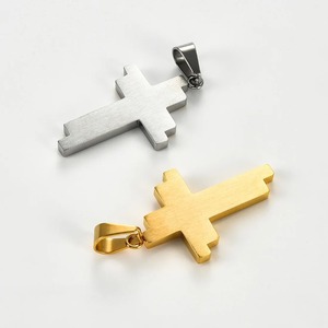 Pendentif croix unique en acier inoxydable pour collier, chaîne, breloques, amulettes religieuses chrétiennes, fabrication de bijoux DIY pour hommes et femmes - Product Image 6