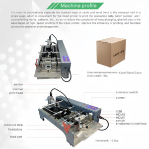 Máquina Automática de Paginación, Impresora de Etiquetas con Número de Lote, Código QR, Logotipo, Impresora de Inyección de Tinta, Compatible con Múltiples Idiomas, Impresora de Paginación Todo en Uno - Product Image 3