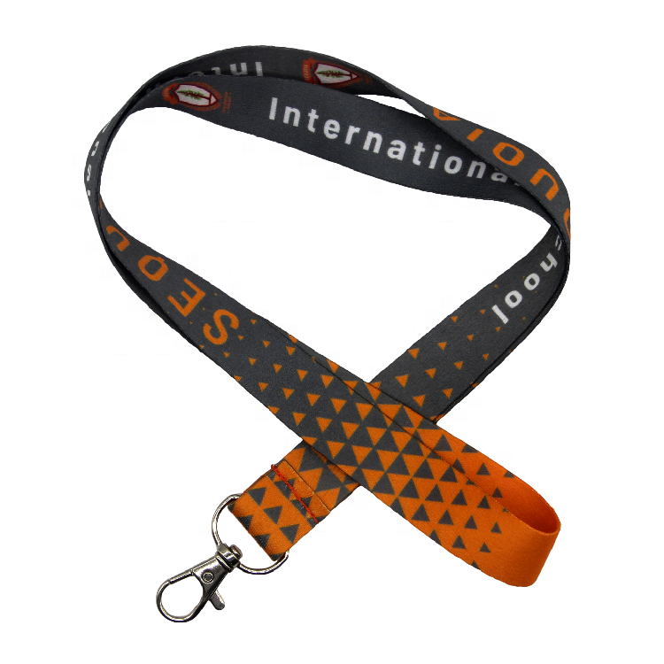 Personalized Satin Lanyard for Exhibition Custom Logo Sublimation Printed Neck Ribbon Promotional Polyester Lanyard Image 5